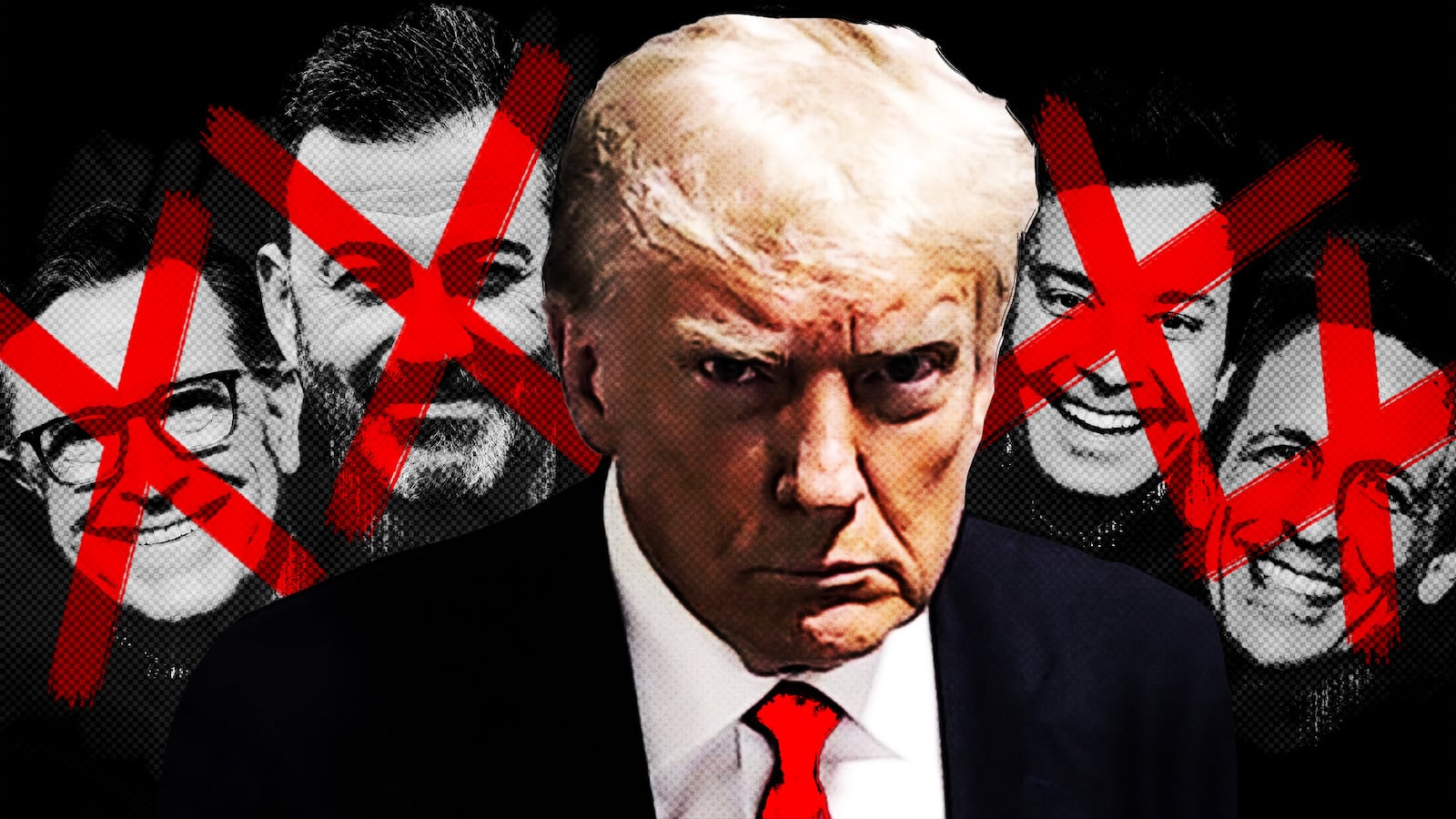 Donald Trump and the late night hosts he wants cancelled.