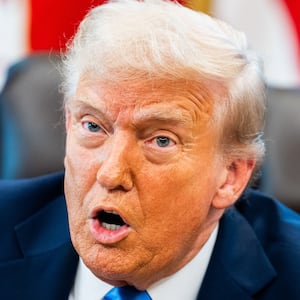 WASHINGTON, DC  September 19: US President Donald Trump speaks before signing executive orders in the Oval Office at the White House on Friday September 19, 2025. President Trump signed a two executive orders establishing the "Trump Gold Card" and introducing a $100,000 fee for H-1B visas. The "Trump Gold Card" is a visa program that allows foreign nationals permanent residency and a pathway to U.S. citizenship. (Photo by Demetrius Freeman/The Washington Post via Getty Images)