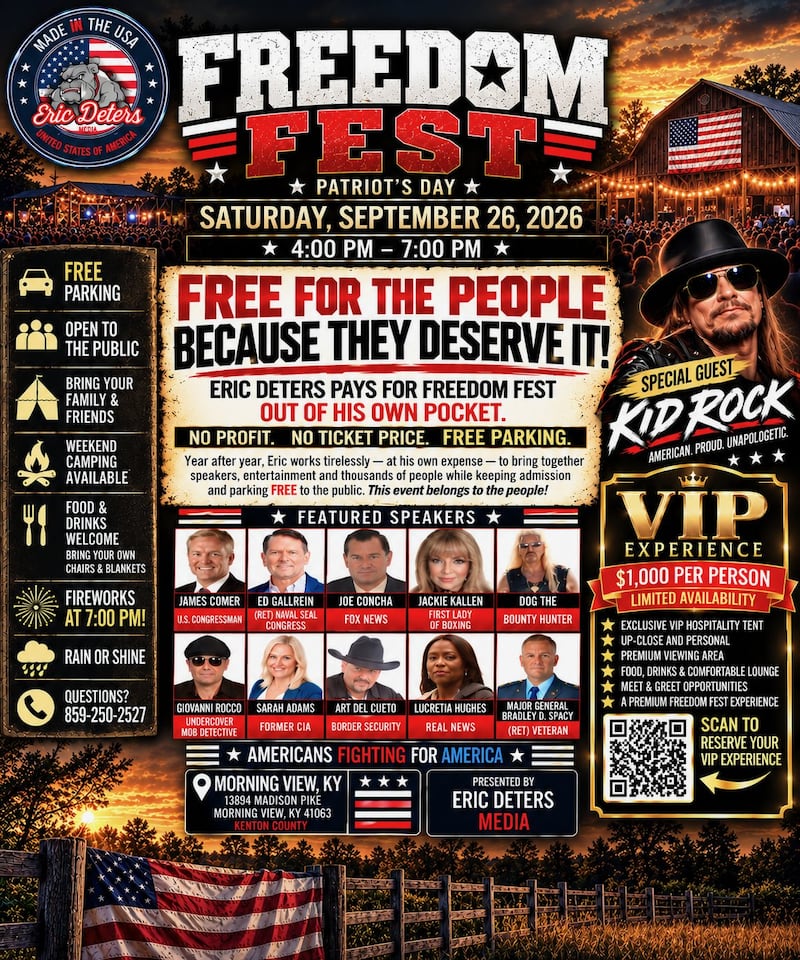 Kid Rock and James Comer were among those headlining the now-canceled event.