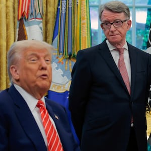 Donald Trump and Peter Mandelson