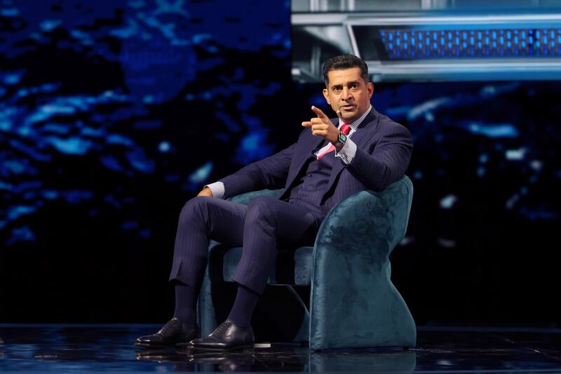 MIAMI, FLORIDA - NOVEMBER 06: Patrick Bet David speaks onstage during day 2 of the America Business Forum at Kaseya Center on November 06, 2025 in Miami, Florida. (Photo by Alexander Tamargo/Getty Images for America Business Forum)