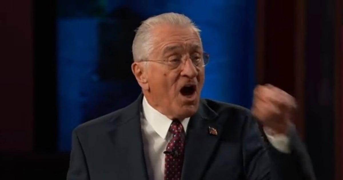 Photo: The Daily Beast De Niro playing Brendan Carr