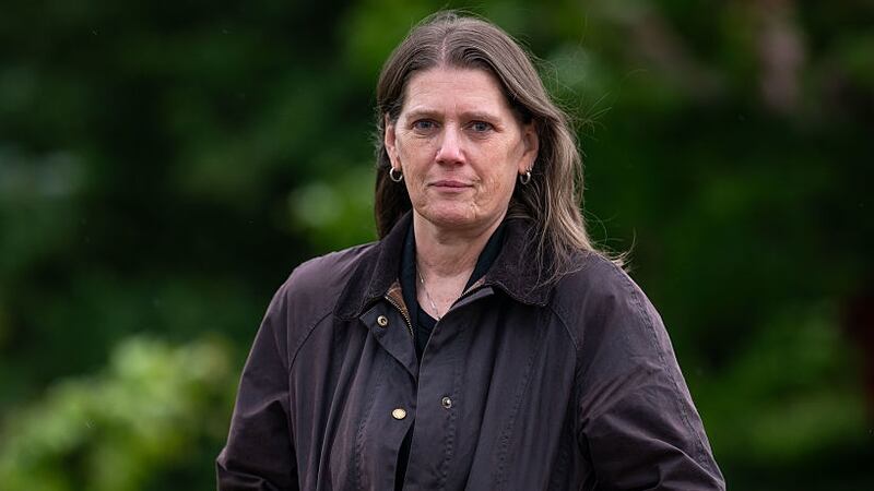 Mary Trump, American psychologist and writer and niece to President of the United States Donald Trump, poses for a photograph at Hay Festival on May 26, 2025 in Hay-on-Wye, Wales. The annual festival of literature and the arts returns to Hay-on-Wye. Peter Florence devised the popular British culture festival along with his parents, Norman and Rhoda in 1988 and was described by Bill Clinton in 2001 as "The Woodstock of the mind". (Photo by Matthew Horwood/Getty Images)