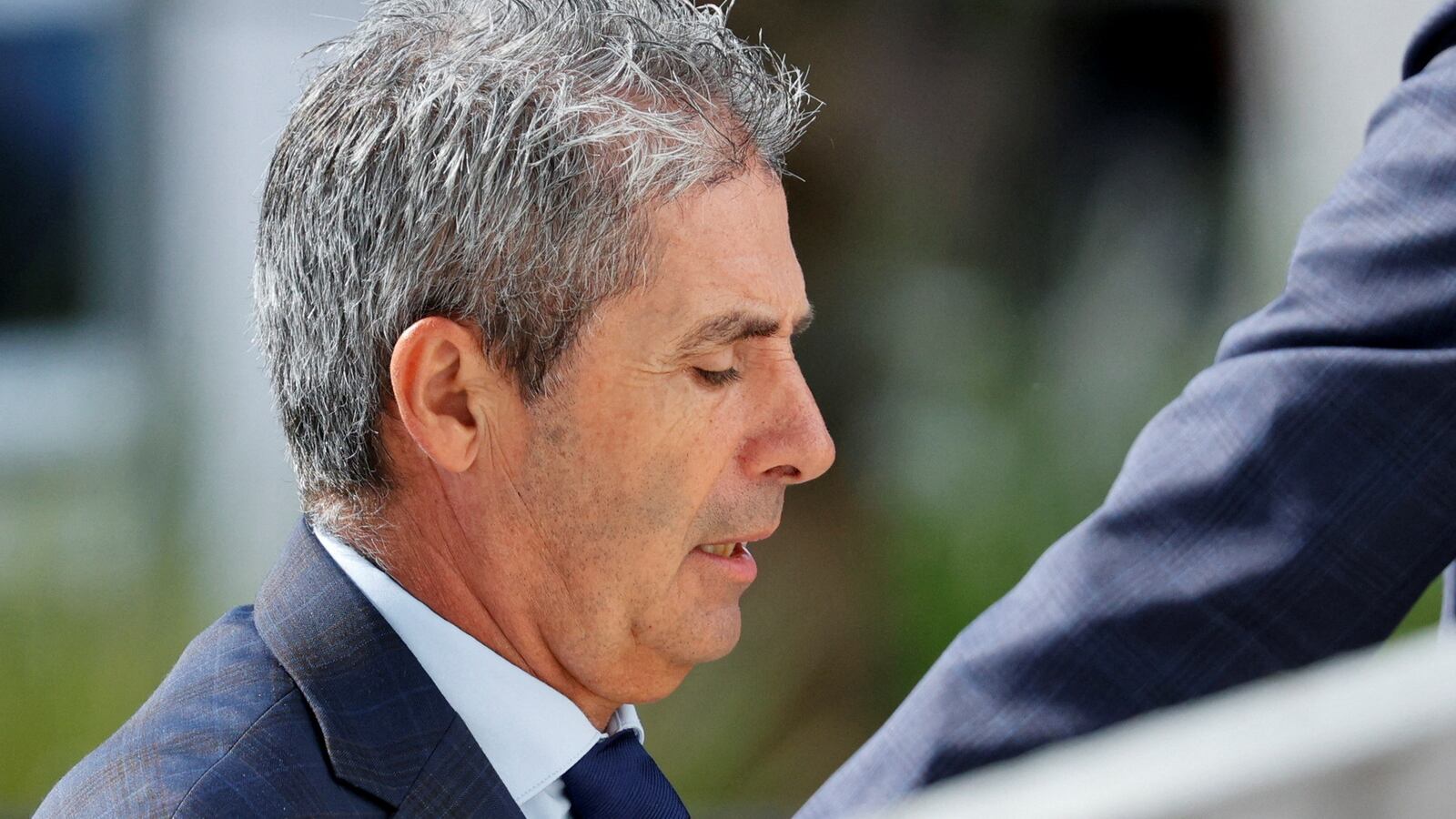 Carlos De Oliveira, the property manager of former U.S. President Donald Trump's Mar-a-Lago estate, arrives at Alto Lee Adams Sr. U.S. Courthouse, in Fort Pierce, Florida, U.S. August 10, 2023.