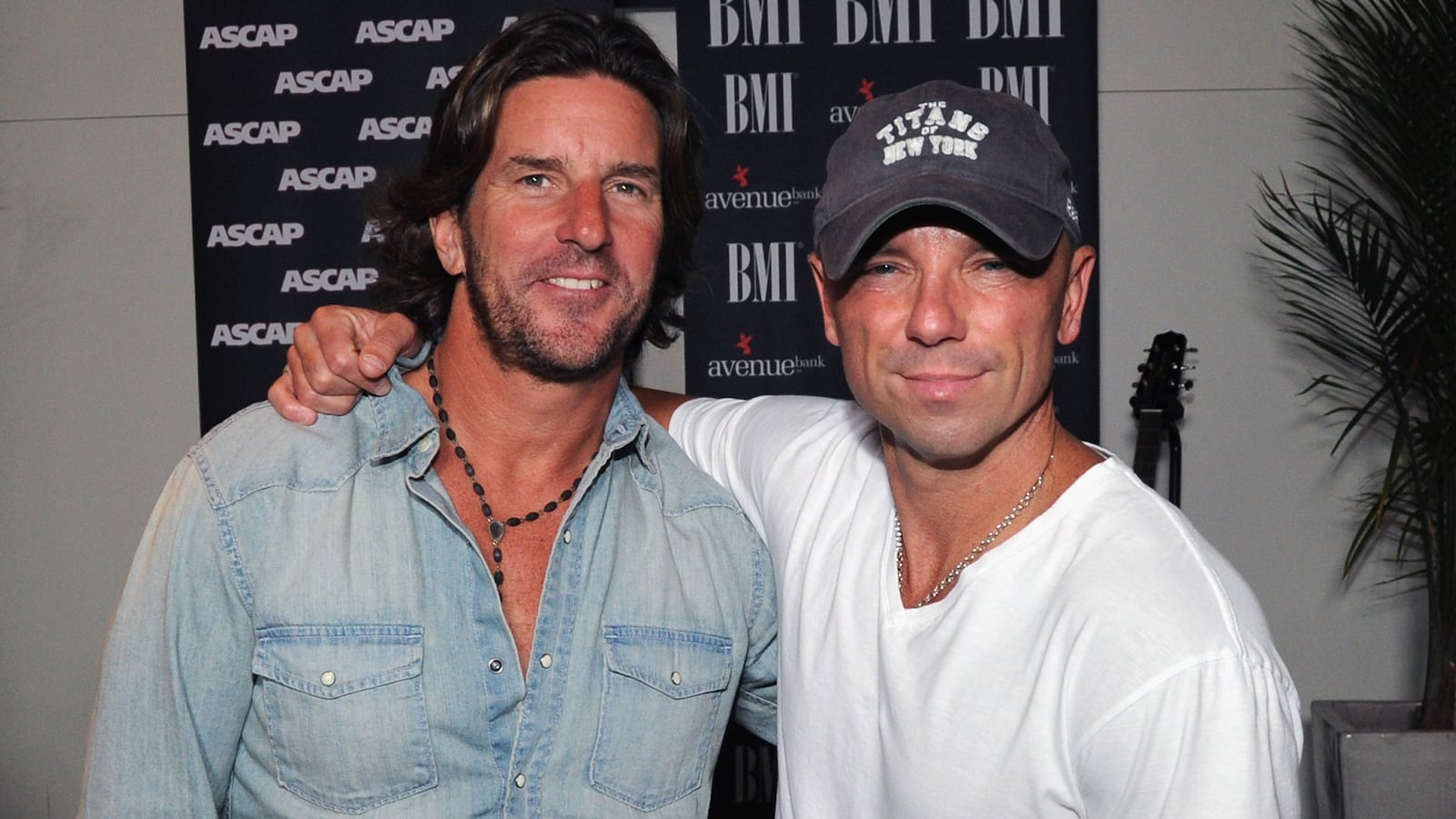Songwriter Brett James and Kenny Chesney.