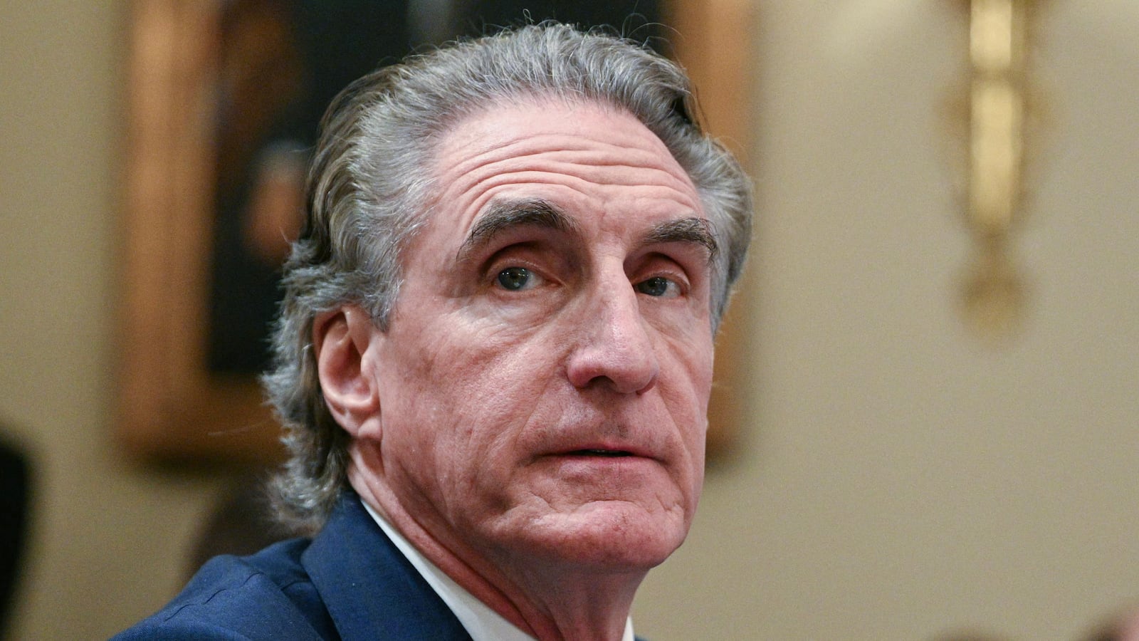 US Interior Secretary Doug Burgum testifies during a House Committee on Natural Resources hearing to examine the 2027 budget for the Department of the Interior on Capitol Hill in Washington, DC, on May 13, 2026. (Photo by Jim WATSON / AFP via Getty Images)