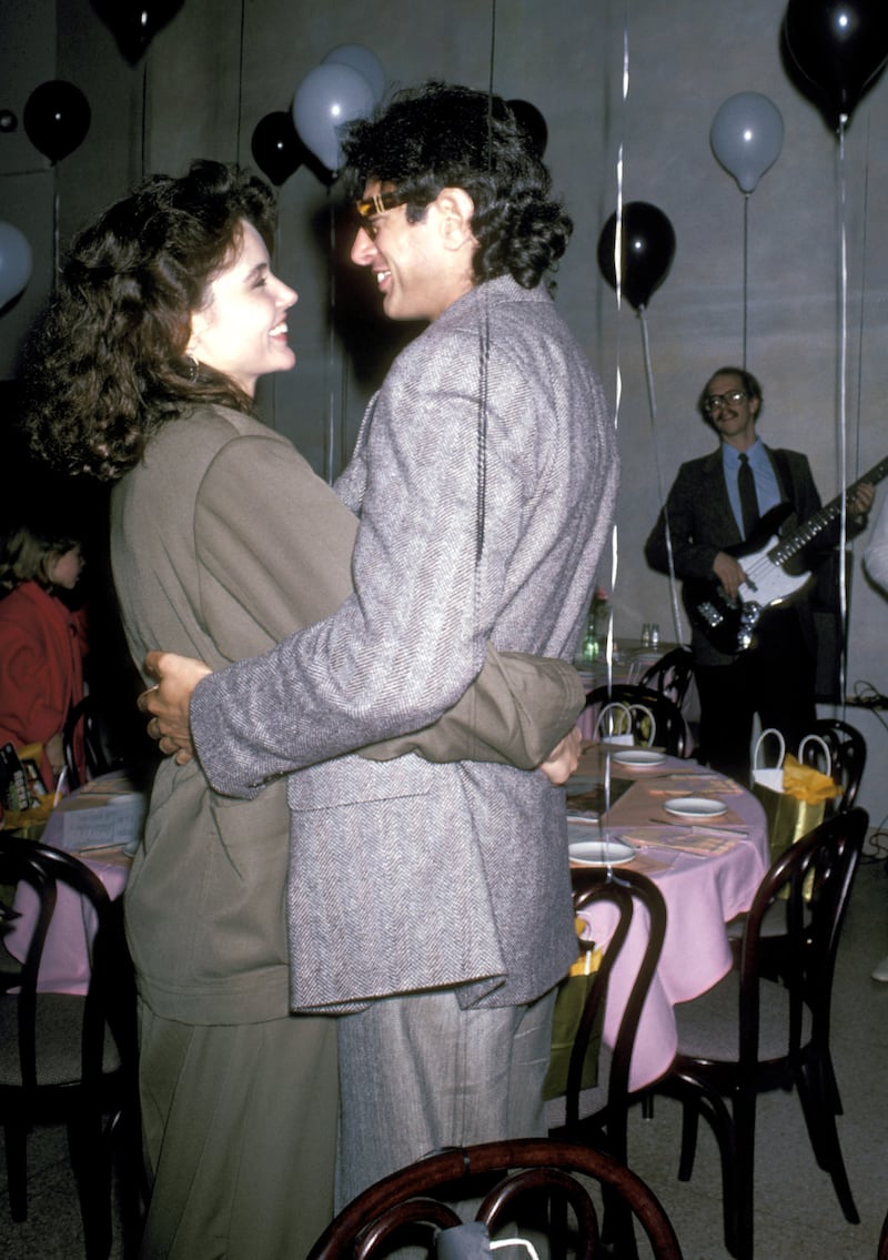 Geena Davis and Jeff Goldblum during Premiere Party for "Transylvania 6-5000" - October 30, 1985