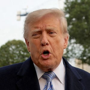 US President Donald Trump speaks to the media as he returns to the White House after greeting Chinese President Xi Jinping at Joint Base Andrews, on the South Lawn of the White House in Washington, DC, US, September 23, 2026.