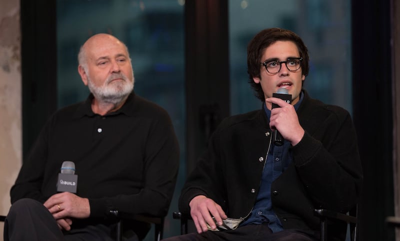 Rob Reiner and Nick Reiner discuss "Being Charlie" AOL Studios In New York on May 4, 2016 in New York City.
