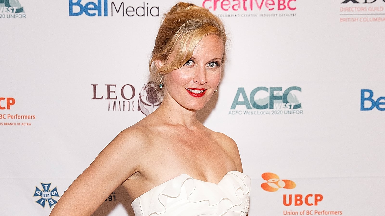 Actress Carrie Fleming attends the 2014 Leo Awards.