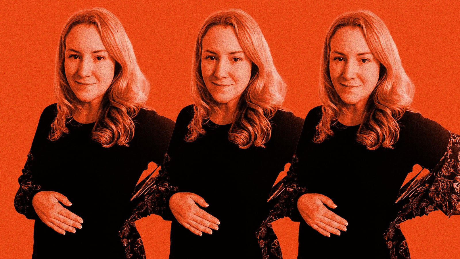 An illustration including a Texas woman