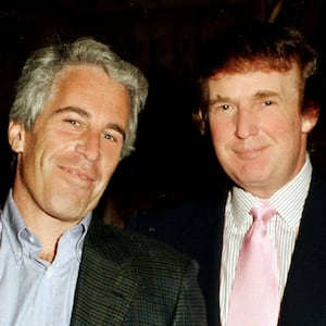 “I’ve known Jeff for 15 years. Terrific guy,” Trump told New York magazine in 2002. “He’s a lot of fun to be with. It is even said that he likes beautiful women as much as I do, and many of them are on the younger side.”