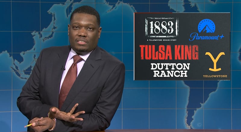 SNL, Michael Che reacting to Paramount Plus' TV catalogue