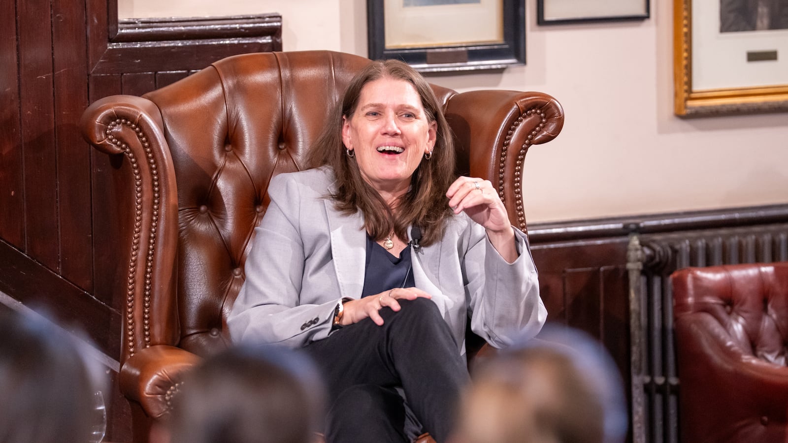 CAMBRIDGE, UNITED KINGDOM - MAY 25: Mary Trump speaks at The Cambridge Union on May 25, 2025 in CAMBRIDGE, UNITED KINGDOM. (Photo by Nordin Catic/Getty Images for The Cambridge Union)