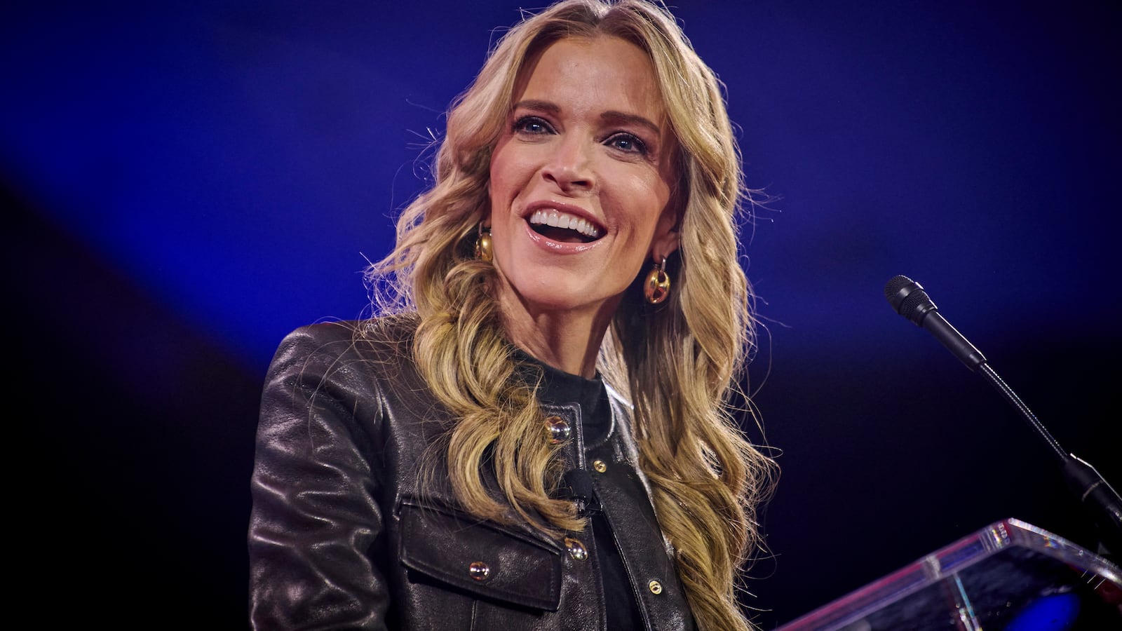 Megyn Kelly speaks at the annual CPAC DC conference at the Gaylord National Resort in Oxon Hill, MD on Friday, 21, 2025.