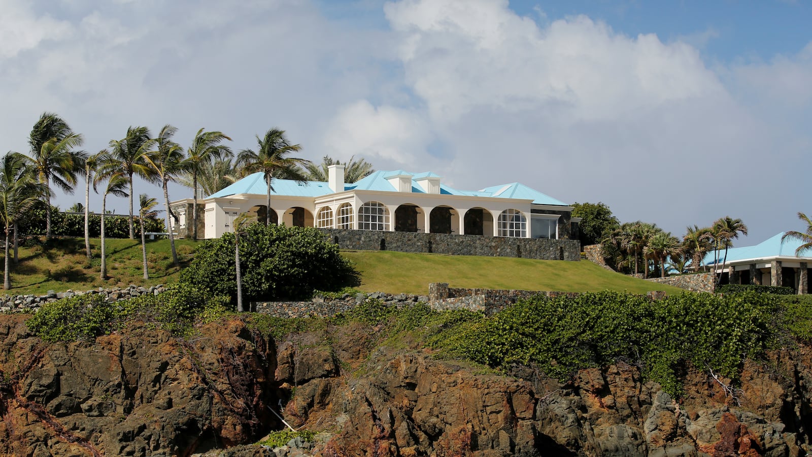 Jeffrey Epstein’s former private island, Little St. James, in the U.S. Virgin Islands, where he is accused of trafficking minors for sex.