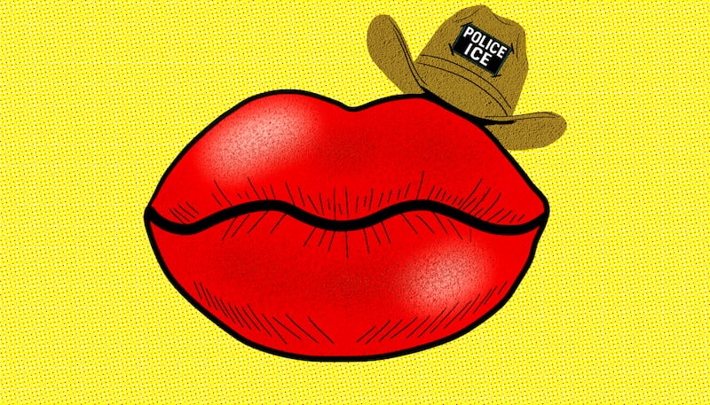 Lips, Ice hat illustration
