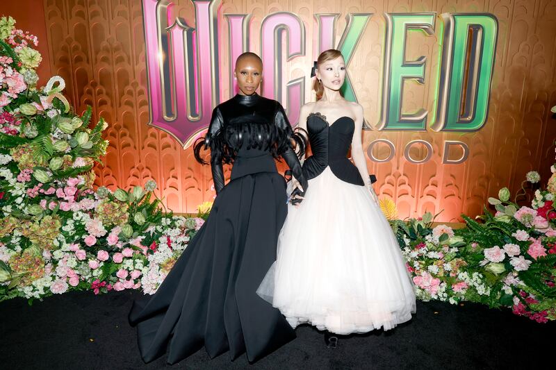 Cynthia Erivo and Ariana Grande attend as Universal Pictures proudly presents the WICKED FOR GOOD US Premiere on November 17, 2025