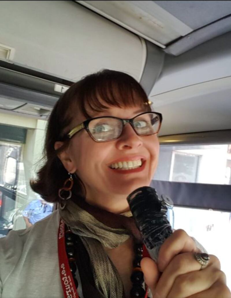 Christina Stanton pictured during a tour of New York City.