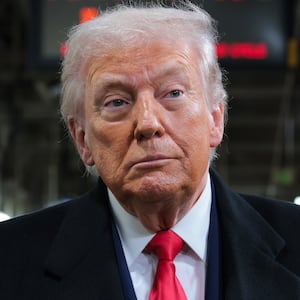 U.S. President Donald Trump tours the Ford River Rouge Complex on January 13, 2026 in Dearborn, Michigan. Trump is visiting Michigan where he will participate in a tour of the Ford River Rouge complex and later give remarks to the Detroit Economic Club.