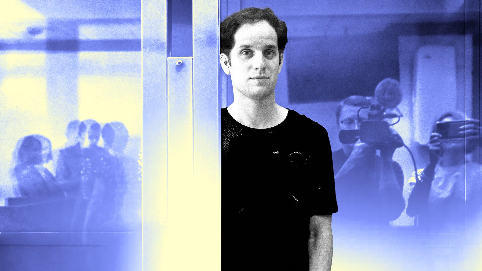 A photo illustration of Wall Street Journal Reporter Evan Gershkovich