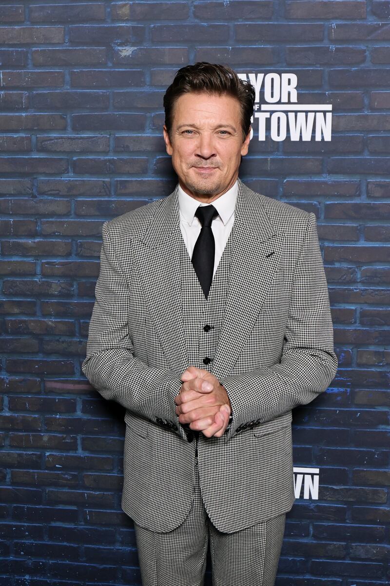 NEW YORK, NEW YORK - OCTOBER 21: Jeremy Renner attends Paramount+'s "Mayor Of Kingstown" Season 4 New York Premiere at Crosby Street Hotel on October 21, 2025 in New York City. (Photo by Theo Wargo/Getty Images)