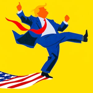 Donald Trump illustration, illo