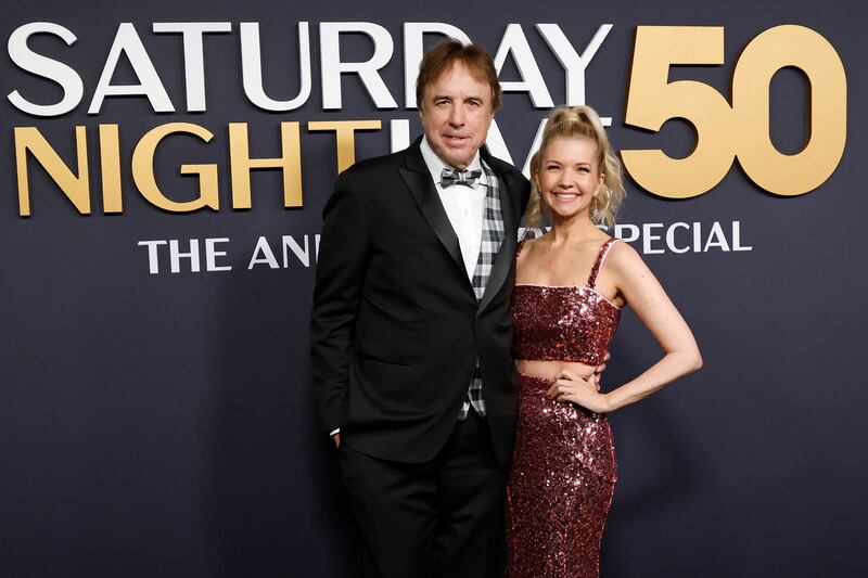 Kevin Nealon and Susan Yeagley attend SNL50 2025