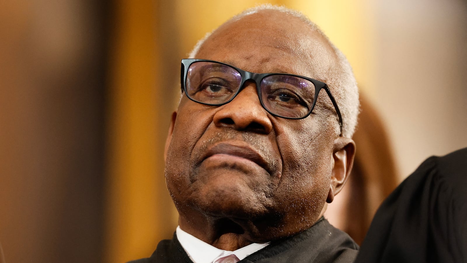 US Associate Supreme Court Justice Clarence Thomas attends inauguration ceremonies in the Rotunda of the US Capitol on January 20, 2025