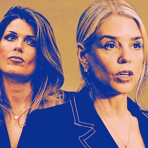 Lindsey Halligan and Pam Bondi