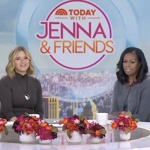 Jenna Bush Hager and Michelle Obama.