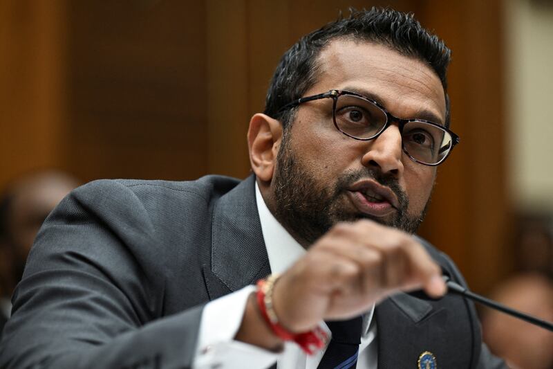 FBI Director Kash Patel testifies before a House Judiciary Committee hearing on Capitol Hill