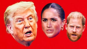 Donald Trump, Meghan Markle and Prince Harry.