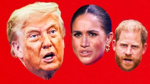 Donald Trump, Meghan Markle and Prince Harry.