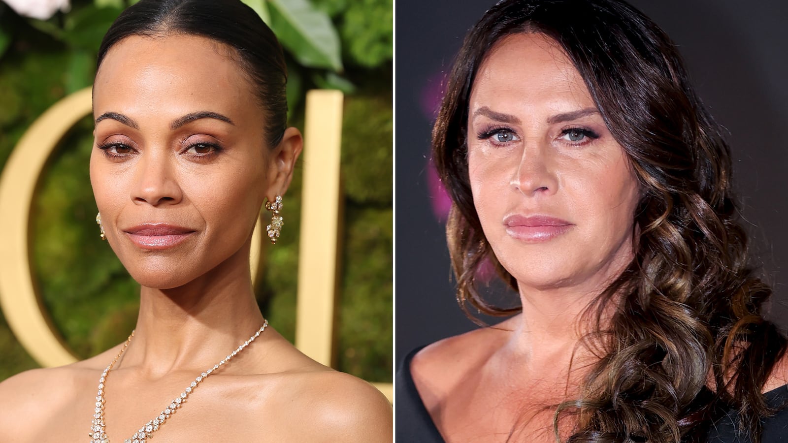 Zoe Saldaña and Karla Sofía Gascón