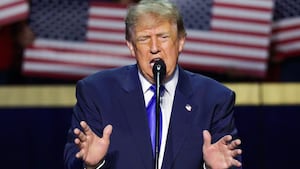 President Donald Trump speaks on stage on the first day of the 2026 Republican National Convention at the American Airlines Center on September 09, 2026 in Dallas, Texas. U.S. President Donald Trump will headline the Republican National Committee's first-ever midterm convention as he aims to highlight his administration’s achievements and rally support for GOP candidates just two months before the upcoming elections being held on November 3.