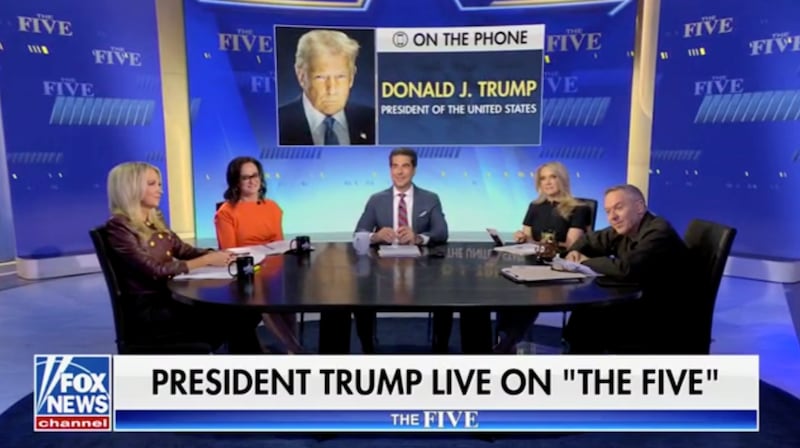 Fox News' The Five interviews Donald Trump.