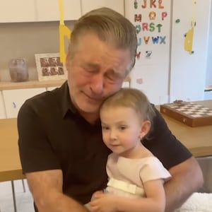 Alec Baldwin was visibly moved while opening Father’s Day gifts with his eight children in a sweet Instagram video shared by his wife Hilaria.