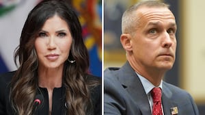 Kristi Noem and Corey Lewandowski.