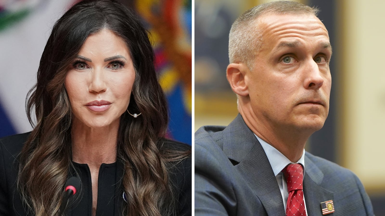 Kristi Noem and Corey Lewandowski.