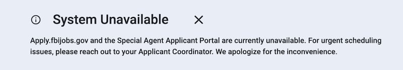 FBI's job portal