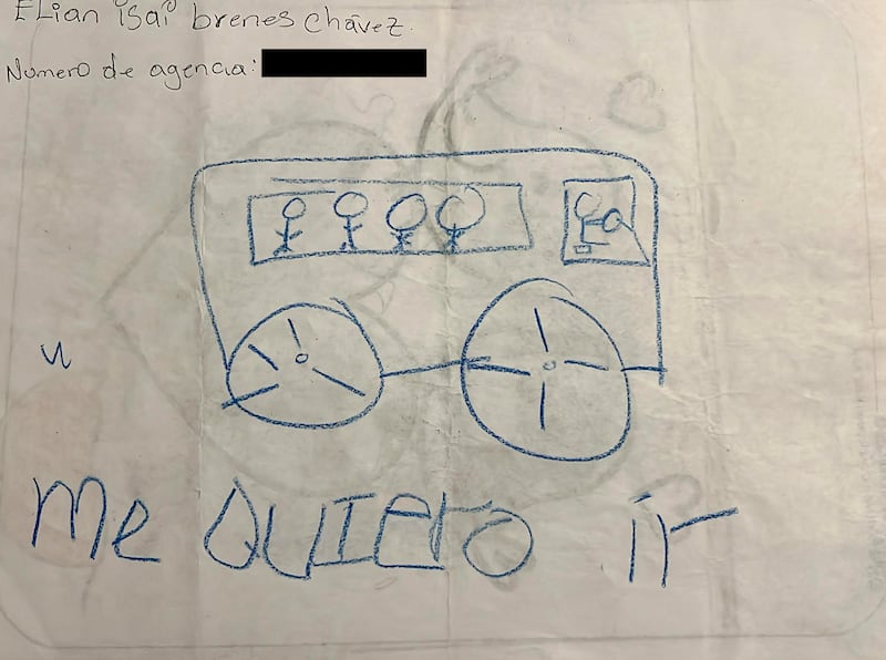 Elian Ysai Brenes Chávez kept it to four words: "I want to leave."