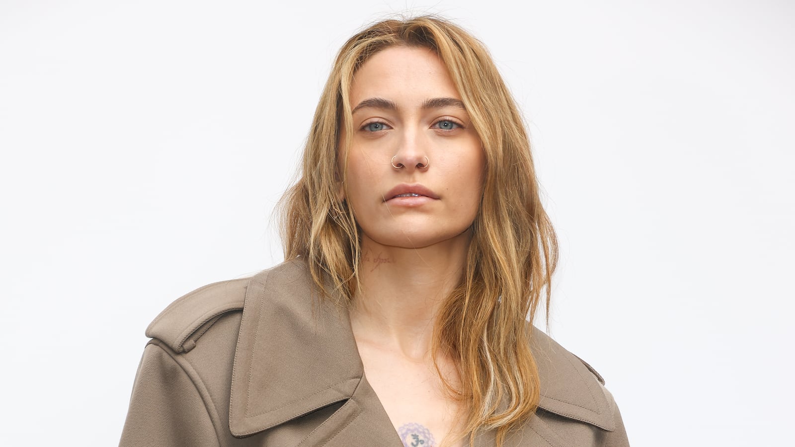 PARIS, FRANCE - SEPTEMBER 30: (EDITORIAL USE ONLY - For Non-Editorial use please seek approval from Fashion House) Paris Jackson attends the Stella McCartney Paris Womenswear Spring-Summer 2025 show as part of Paris Fashion Week on September 30, 2024 in Paris, France. (Photo by Marc Piasecki/WireImage)