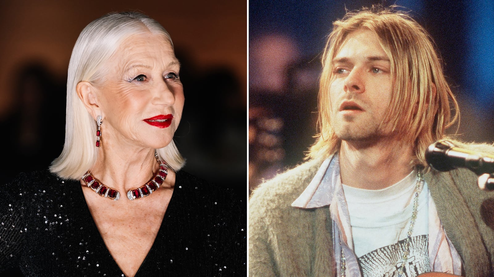 Helen Mirren and Kurt Cobain