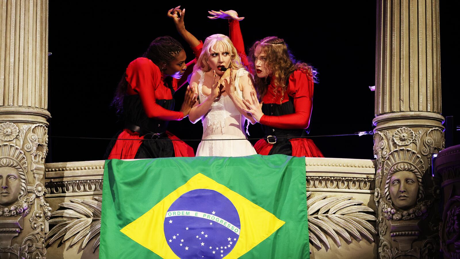 Lady Gaga performs in Brazil