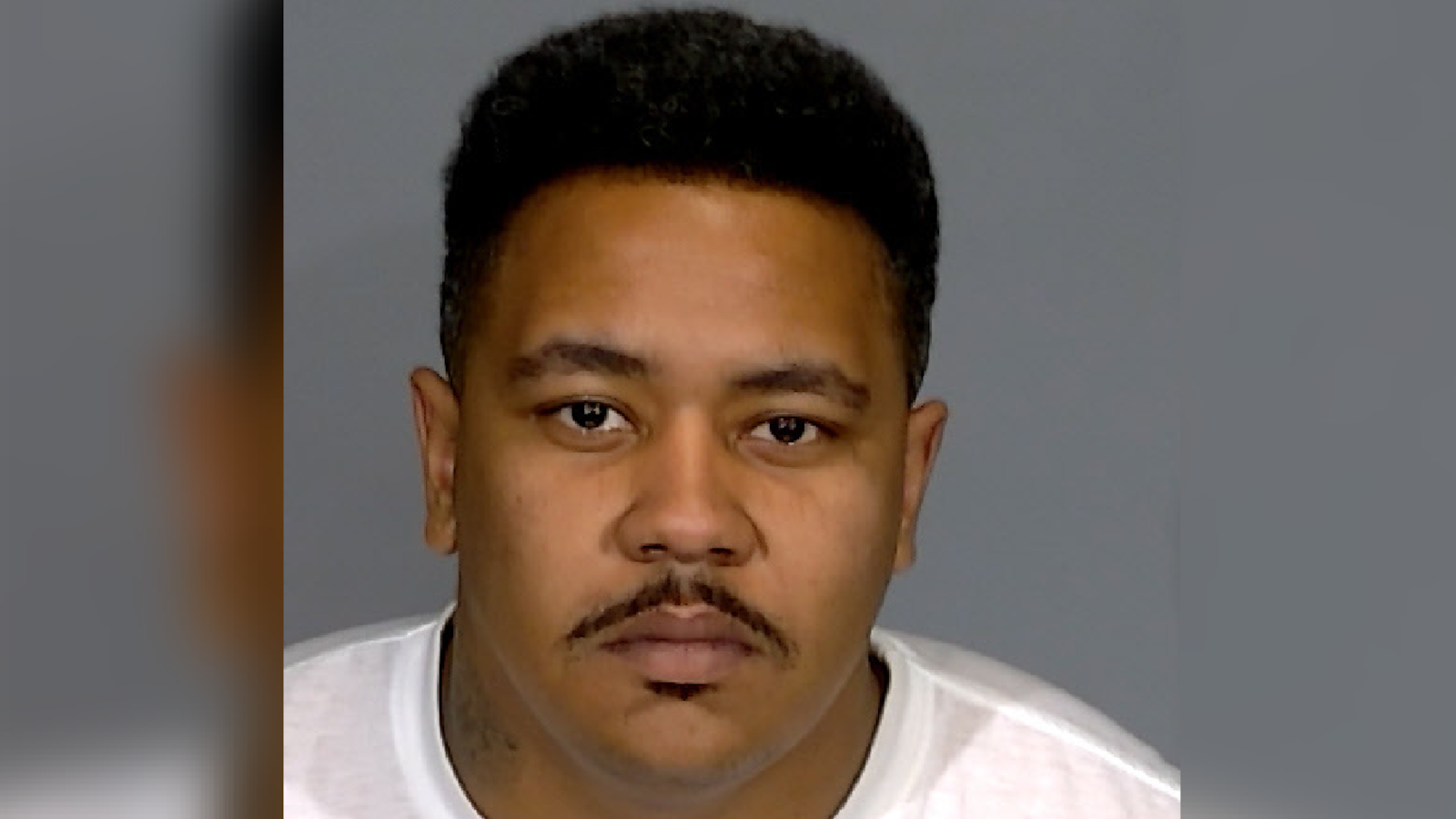 Mugshot of David Hiner staring forward.