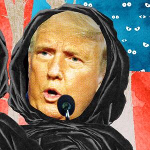 Photo illustration of Joe Biden and Donald Trump