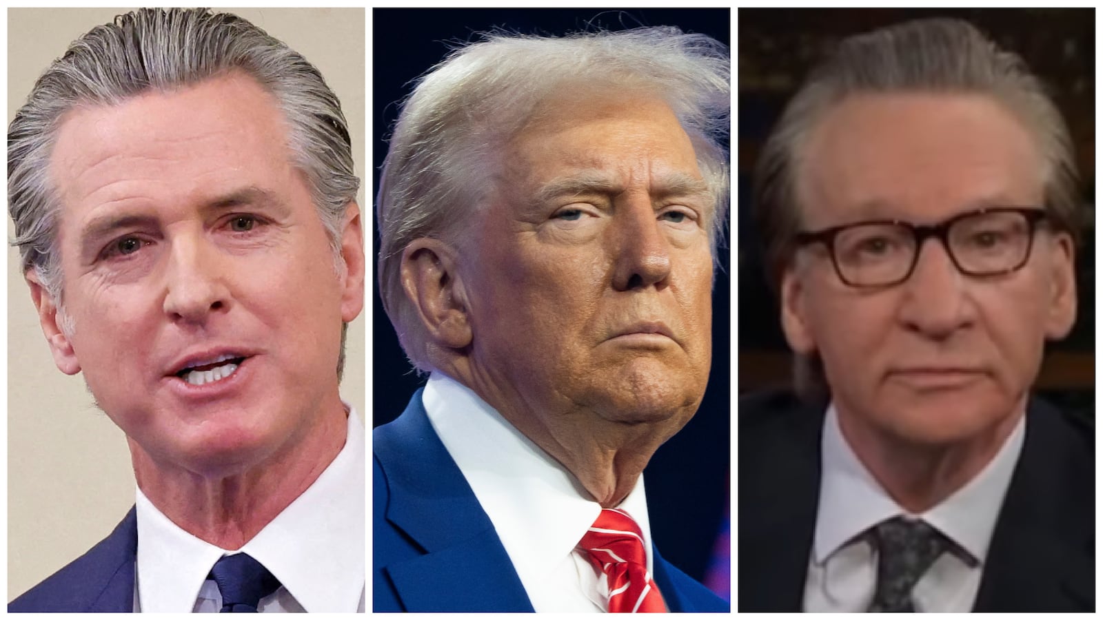 gavin newsom donald trump bill maher