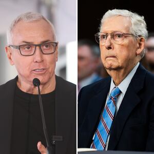 Dr Drew and Mitch McConnell side by side