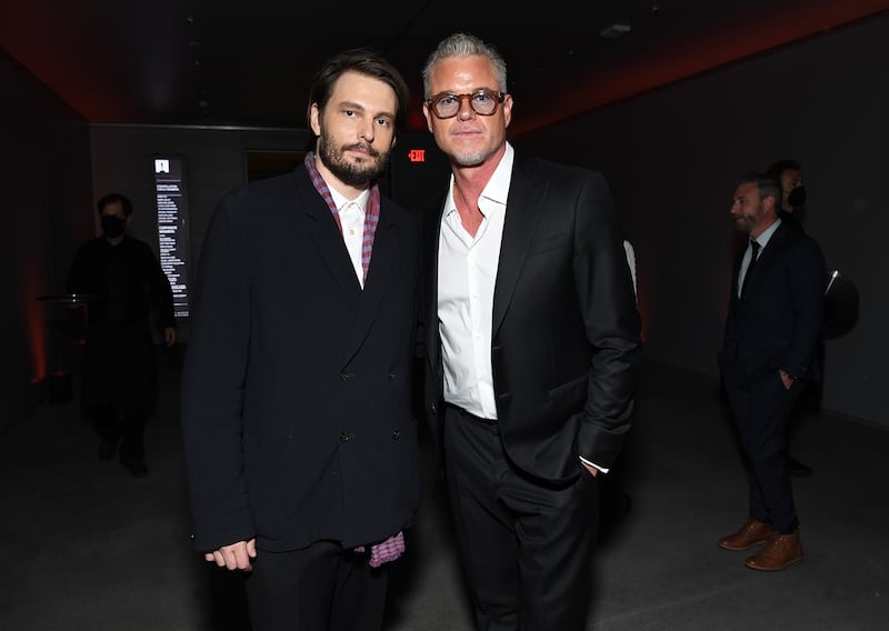 (L-R) Sam Levinson and Eric Dane attend HBO Max "Euphoria" on April 20, 2022 in Los Angeles, California.